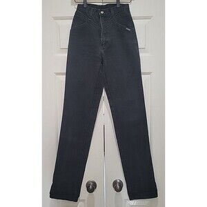 Vintage Rocky Mountain Faded Black Bareback Jeans 26/3 XLong 34 Inseam USA Rodeo